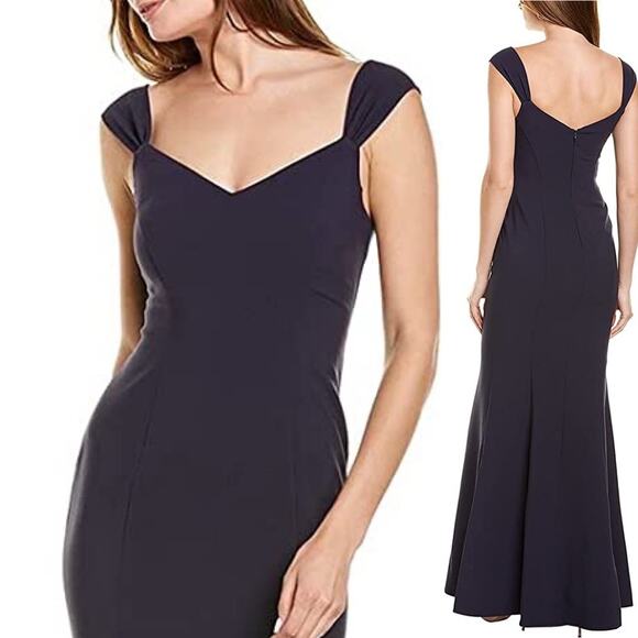 Likely Natalia Sweetheart Princess Bridesmaid Mermaid Gown Dress Navy sz 12 NWT - Picture 1 of 12